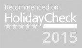 Recommended on HolidayCheck 2015